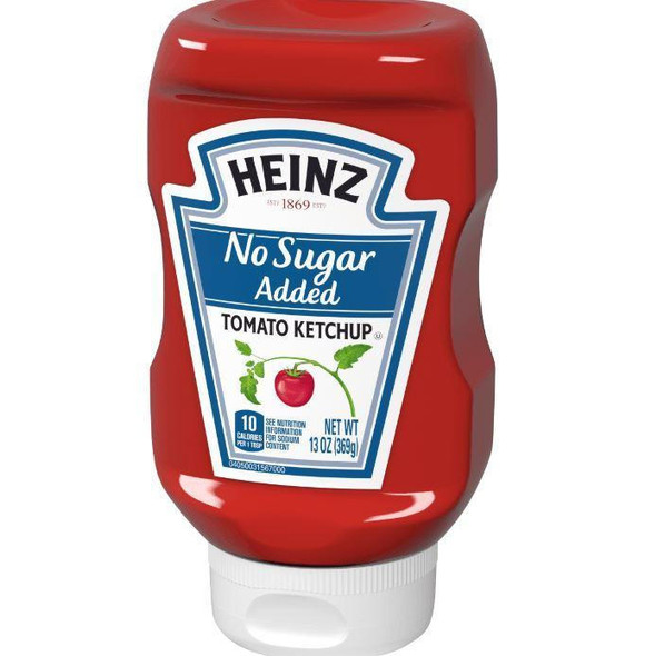 Heinz No Sugar Added Ketchup 13oz
