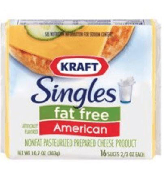 Kraft Singles Fat Free American 16ct