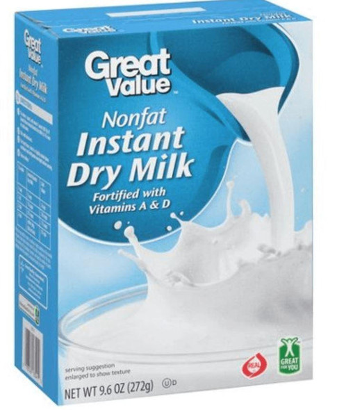 Great Value Nonfat Instant Dry Milk, 3.2 oz