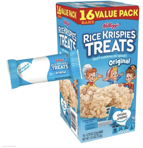 Kellogs Rice Krispies Treats Bars, The Original, 16ct
