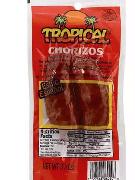 Tropical Chorizos Spanish-style 4oz