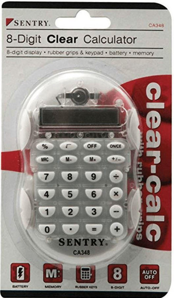 Sentry 8-Digital Clear Calculator