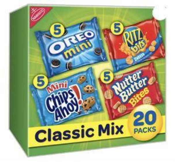 Nabisco Variety Pack Cookies and Crackers, Classic Mix 20 Count