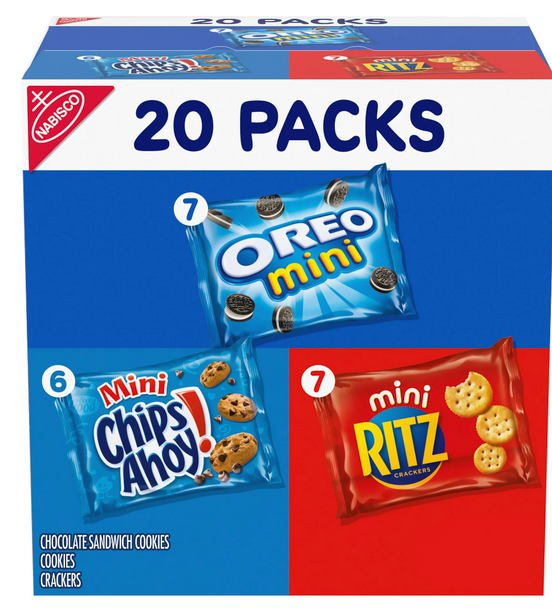 Nabisco Variety Pack Cookies & Crackers, Classic Mix 20 Count