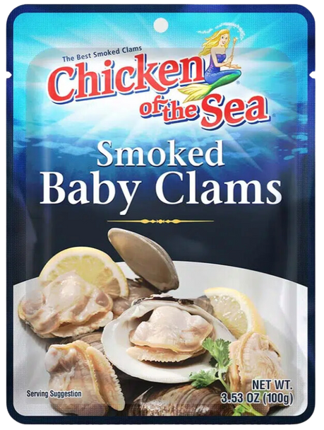 Chicken of The Sea Smoked Baby Clams, 3.53oz (POUCH)