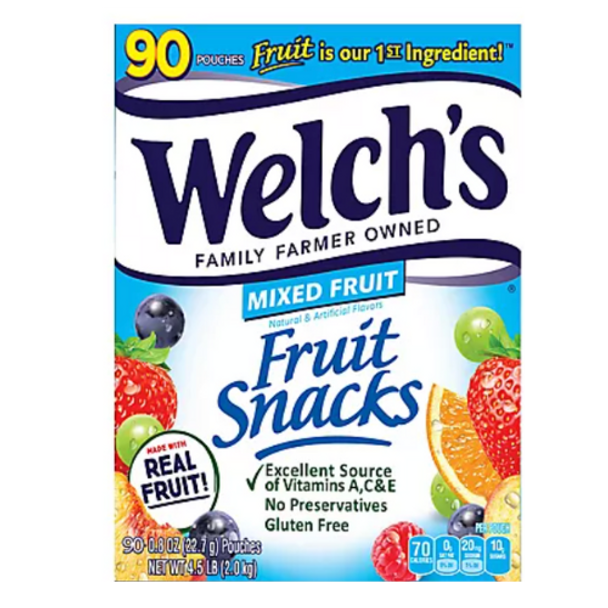 Welch's Mixed Fruit Snacks 90 ct |Wilson Inmate Package Program