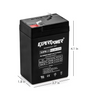 6 Volt 5 amp Rechargeable Battery, Lantern Style