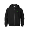 Elusive Wildlife ZipUp Logo Hoodie - Intense Green