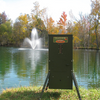 Directional Fish Feeder 70lb-Battery-2W Solar Panel-Bank Legs