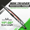 Elusive Wildlife - BOW TRAINER Resistance Trainer - Adjustable Archery Training Tool with 10" to 32" Draw Length and 1-100 lb Draw Weight - Enhance Strength, Stamina and Technique for Bow Enthusiasts