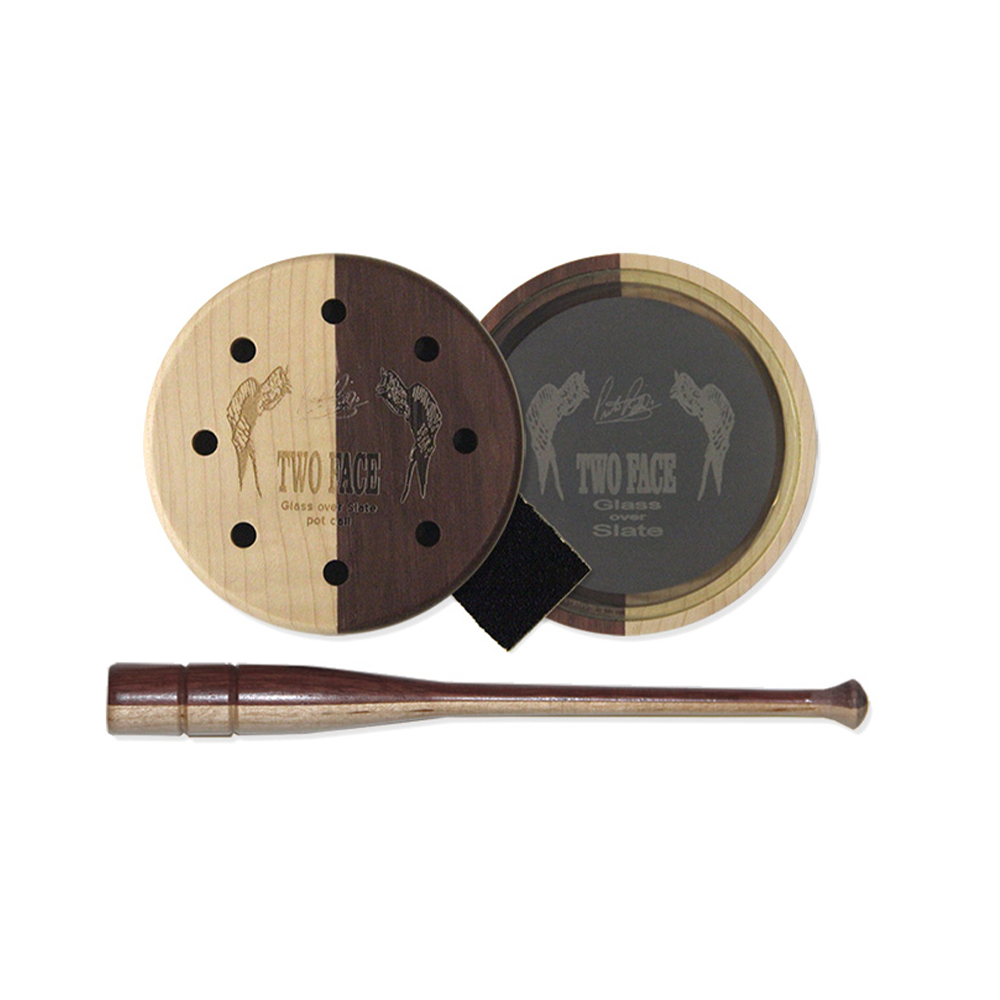 Pittman Game Calls TWO FACE Glass Pot Call Elusive Wildlife Technologies