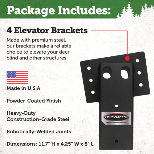 Shadow Hunter Blind Elevators, 4 Pack, Double Angle Shadow Hunter Blind Elevators, 4 Pack, Double Angle