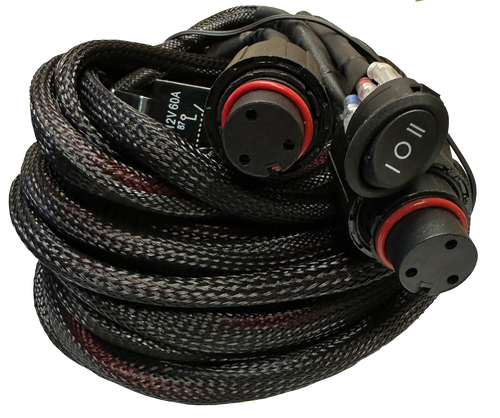 GEN 3 Predator Series LED Light Bar Harness, Dual 18 Gauge