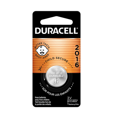 DURACELL CR2016 Battery, 1 Pack