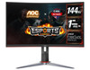 AOC 27" Curved QHD ,VA Curved 1000R, Free-Sync Premium, 0.5ms, 240Hz, HDR Ready, Gaming Monitor