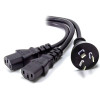 ALOGIC-2m-Aus-3-Mains-Plug-to-2-X-IEC-C13-Y-Splitter-Cable---Male-to-2-X-Female-Cable-(MF-AUS3P2C13-02)-MF-AUS3P2C13-02-Rosman-Australia-1