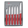 Victorinox Standard Paring Knife 6 Piece Set (Red)