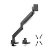 Brateck-LDT80-C012-SUPER-HEAVY-DUTY-GAS-SPRING-MONITOR-ARM-For-most-17"~57"-Monitors,-Matte-Black(new)-LDT80-C012-Rosman-Australia-1