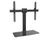 Brateck-Tabletop-TV-Stand-with-Tempered-Glass-Base-32"-55"-TV-Up-to-40kg-VESA-200x200,300x200,400x200,300x300,400x300,400x400,600x400-LDT03-07LT-Rosman-Australia-2