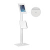 Brateck-Anti-theft-Tablet-Kiosk-Floor-Stand-with-Catalogue-holder-9.7”/10.2”-Ipad,10.5”-Ipad-Air/Ipad-Pro,-10.1"Sansung-GalaxyTAB-A-(2019)--White(LS)-PAD26-04CN-Rosman-Australia-1