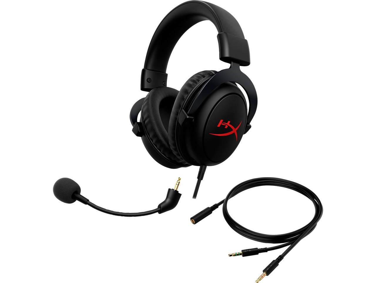 HyperX Cloud Alpha – Gaming Headset, for PC, PS4, Xbox One, Dual Chamber  Drivers, Memory Foam, Soft Leatherette, Durable Aluminum Frame, Detachable  Noise-Cancelling Microphone - Black : Video Games 