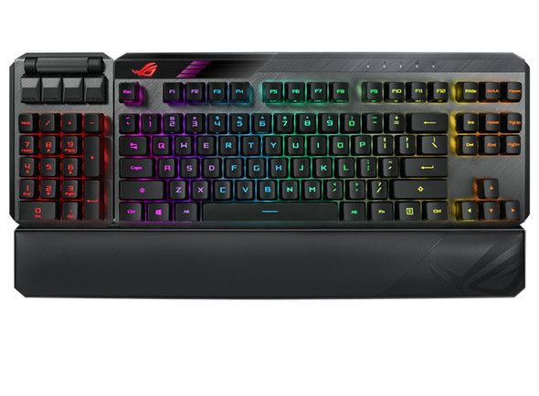 ASUS-MA02-ROG-CLAYMORE-II/BL/US-80%/100%-Gaming-Mechanical-Keyboard,-ROG-RX-Optical-Switches,-Detachable-Numpad,-Wired/Wireless-Mode,-43-Hours-ROG-CLAYMORE-II/BL-Rosman-Australia-1