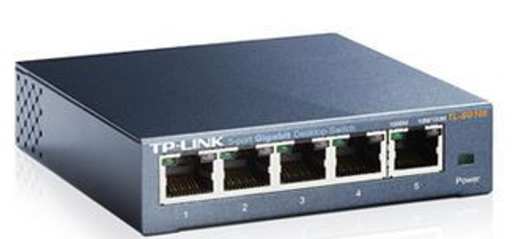 TP-Link-TL-SG105-5port-Switch-Desktop,Gigabit,Steel-Case,-5-Port-10/100/1000Mbps-RJ45-Supporting-Auto-MDI/MDIX,--Plug-and-Play,-Fanless-TL-SG105-Rosman-Australia-1