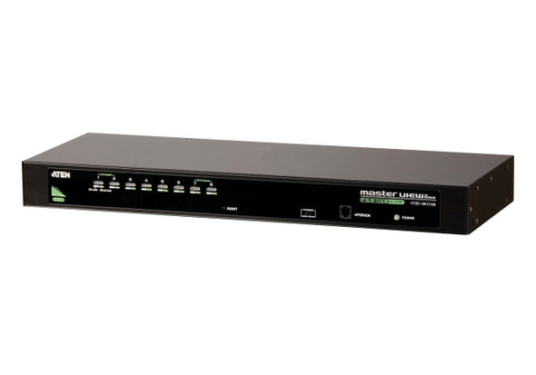 Aten-Rackmount-KVM-Switch-8-Port-VGA-PS/2-USB,-1x-Custom-KVM-Cable-Included,-Selection-Via-Front--USD-Menu,-Broadcast-Mode-CS1308-AT-U-Rosman-Australia-1