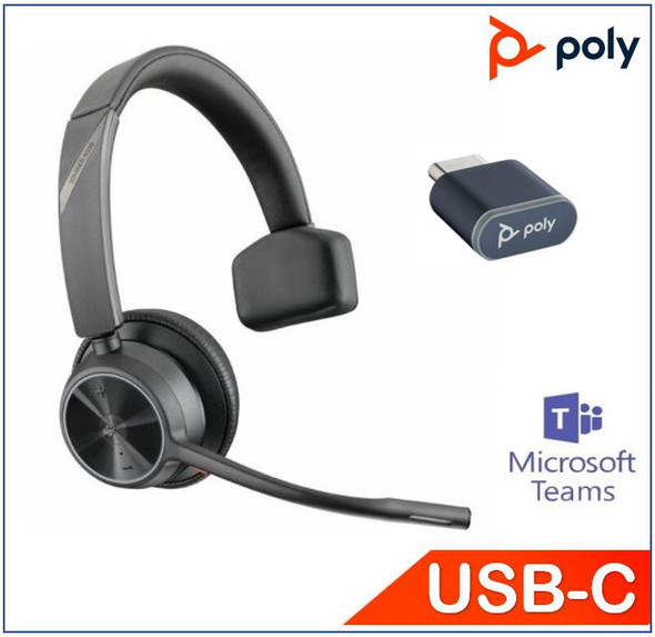 Polycom-Asia-Pacific-Plantronics/Poly-Voyager-4310-UC-Headset,-USB-C,-Teams-certified,-Monaural,-Noise-canceling-boom,-Acoustice-Fence,-SoundGuard,-upto-24hrs-talk-time-218473-02-Rosman-Australia-1