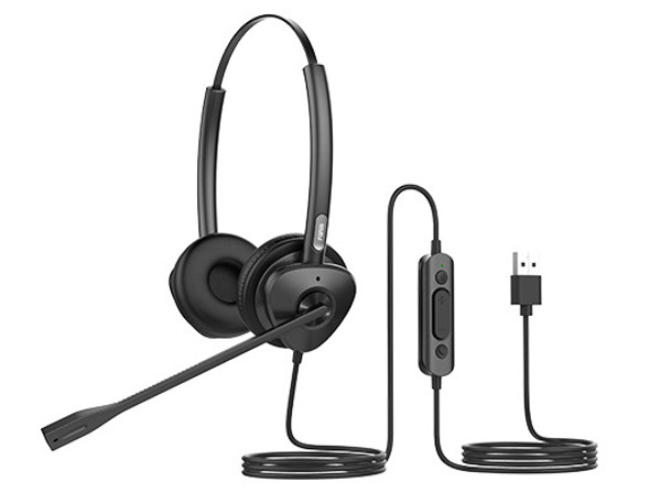 Fanvil-HT302-U-USB-Stereo-Headset---Over-the-head-design,-perfect-for-any-small-office-or-home-office-(SOHO)-or-call-center-staff---USB-Connection-HT302U-Rosman-Australia-1
