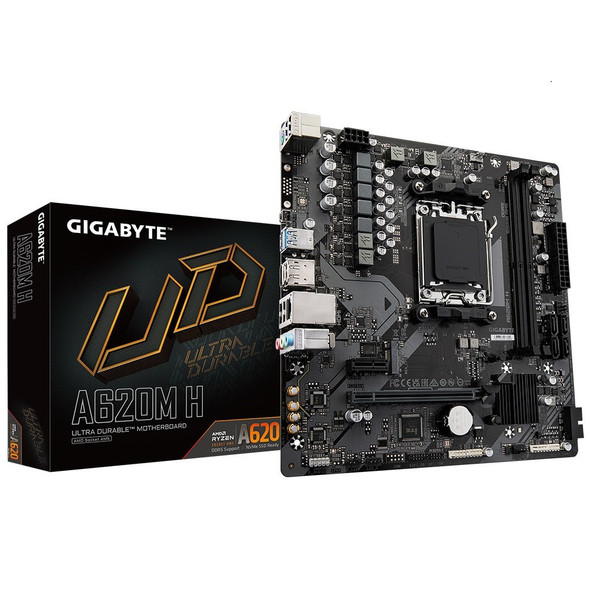 Gigabyte-A620M-H-1.0--AMD-mATX-MB-2xDDR5-1xM.2,-4xSATA,1xPCIE16,-1xPCIE1,-1xHDMI-1xDisplayport-2-x-USB-3.2-4-x-USB-2.0-GA-A620MH-1.0-Rosman-Australia-1