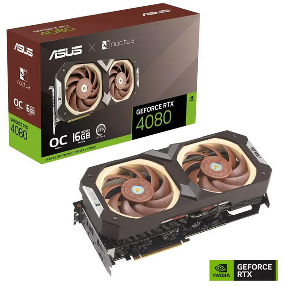 ASUS-nVidia-GeForce-RTX4080-O16G-NOCTUA-16GB-GDDR6X-Noctua-OC-Edition-2595-MHz-Boost-Clock,-PCI-Express-4.0,-HDMIx2,-DPx3-RTX4080-O16G-NOCTUA-Rosman-Australia-1