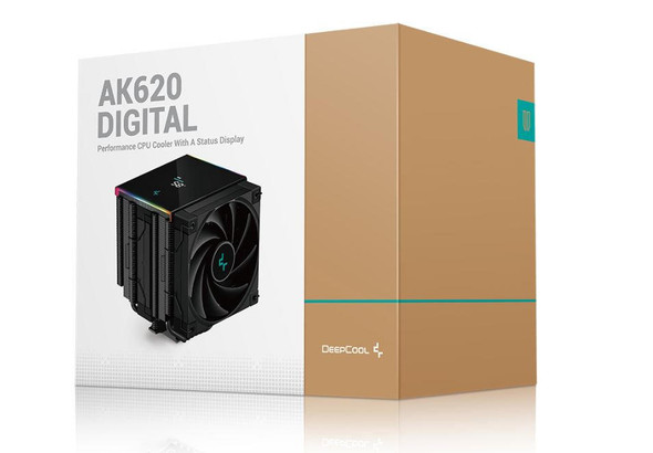 DeepCool-AK620-DIGITAL-High-Performance-Dual-Tower-CPU-Cooler,-6-Copper-Heat-Pipes,-2x-120-FDB-Fans,-260W-Heat-Dissipation-LGA2066/2011-v3/1200/1511/-R-AK620-BKADMN-G-Rosman-Australia-1