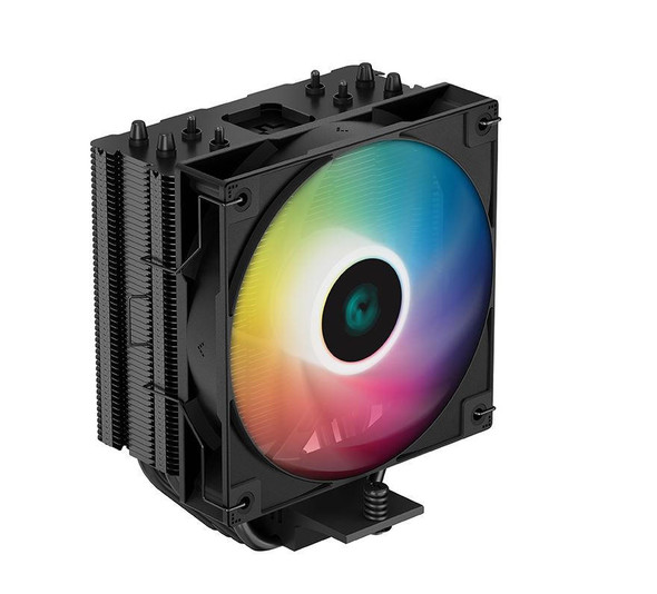 DeepCool-AG400-Black-ARGB-Single-Tower-CPU-Cooler,TDP-220W,120mm-Static-ARGB-Fan,-Direct-Touch-Copper-Heat-Pipes,-Intel-LGA1700/AMD-AM5-Support-R-AG400-BKANMC-G-2-Rosman-Australia-1