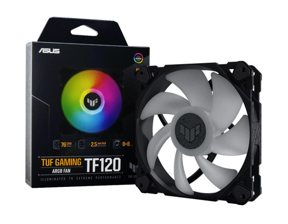 ASUS-TUF-Gaming-TF120-ARGB-Fan.-Low-Noise.-PWN-Control-Anti-vibration.-Double-layer-LED-arra-.Aura-Sync.-250,000-hours-TUF-GAMING-TF120-ARGB-Rosman-Australia-1