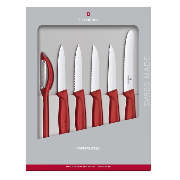 Victorinox Classic Paring Knife 6 Piece Set (Red)