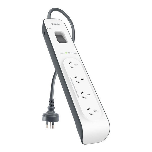 Belkin-BSV400-4-Outlet-2-Meter-Surge-Protection-Strip,-Complete-Three-line-AC-protection,-Protects-Against-Spikes-And-Fluctuations,-CEW-$20,000,2YR-BSV400au2M-Rosman-Australia-1