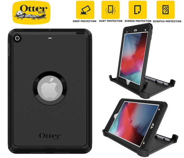 OtterBox-Defender-Apple-iPad-Mini-(7.9")-(5th-Gen)-Case-Black---(77-62216),-DROP+-2X-Military-Standard,-Built-in-Screen-Protection,-Multi-Position-77-62216-Rosman-Australia-1