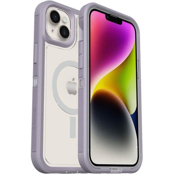 OtterBox-Defender-XT-Clear-MagSafe-Apple-iPhone-14-Plus-Case-Lavender-Sky-(Purple)---(77-90067),-DROP+-5X-Military-Standard,-Multi-Layer,-Raised-Edges-77-90067-Rosman-Australia-1