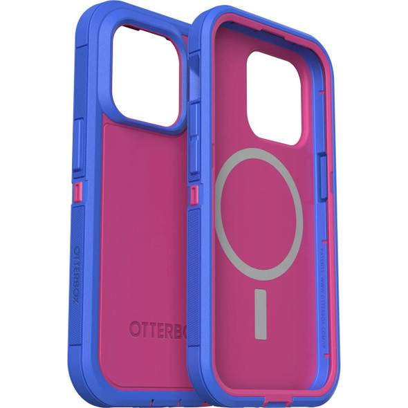 OtterBox-Defender-XT-MagSafe-Apple-iPhone-14-Pro-Case-Blooming-Lotus-(Pink)-(77-89123),DROP+-5X-Military-Standard,Multi-Layer,Raised-Edges,Port-Covers-77-89123-Rosman-Australia-1