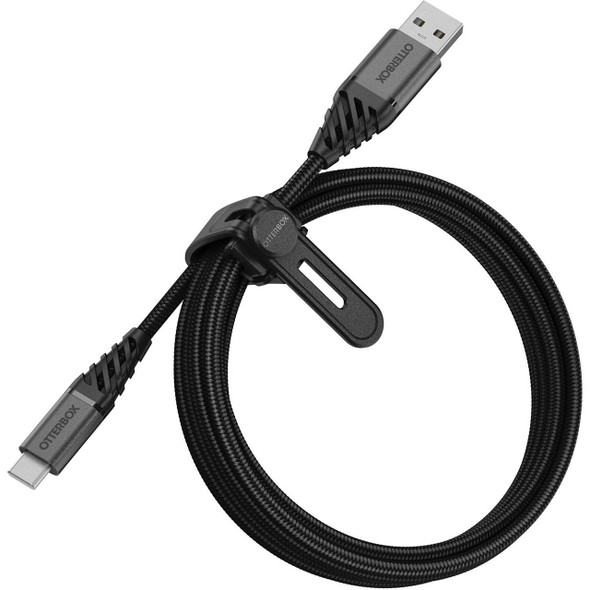 OtterBox-USB-C-to-USB-A-(2.0)-Premium-Cable-(2M)---Black-(78-52665),-3-AMPS-(60W),-10K-Bend,Samsung-Galaxy,Apple-iPhone,iPad,MacBook,Google,OPPO,Nokia-78-52665-Rosman-Australia-1