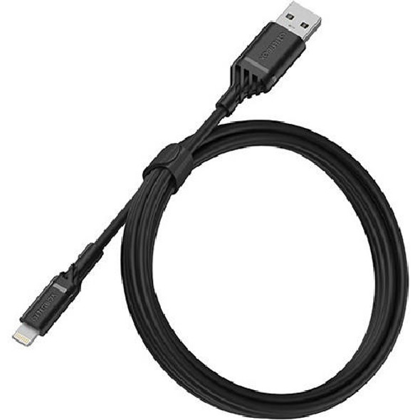 OtterBox-Lightning-to-USB-A-(2.0)-Cable-(1M)---Black-(78-52525),-3-AMPS-(60W),-MFi,-3K-Bend/Flex,-480Mbps-Transfer,-Durable,-Apple-iPhone/iPad/MacBook-78-52525-Rosman-Australia-1