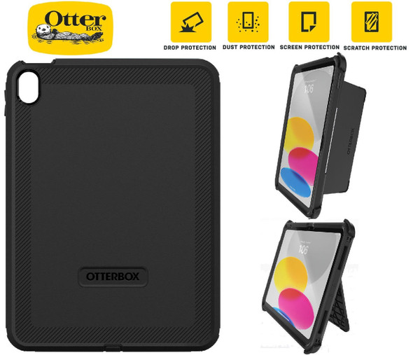 OtterBox-Defender-Apple-iPad-(10.9")-(10th-Gen)-Case-Black---(77-89953),-DROP+-2X-Military-Standard,-Built-in-Screen-Protection,-Multi-Position-77-89953-Rosman-Australia-1