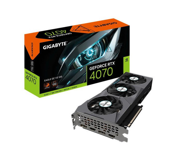 Gigabyte-nVidia-GeForce-RTX-4070-EAGLE-OC-12G-GDDR6X-Video-Card,-PCI-E-4.0,-2505-MHz-Core-Clock,-2x-DP-1.4a,-2x-HDMI-2.1-GV-N4070EAGLE-OCV2-12GD-Rosman-Australia-1