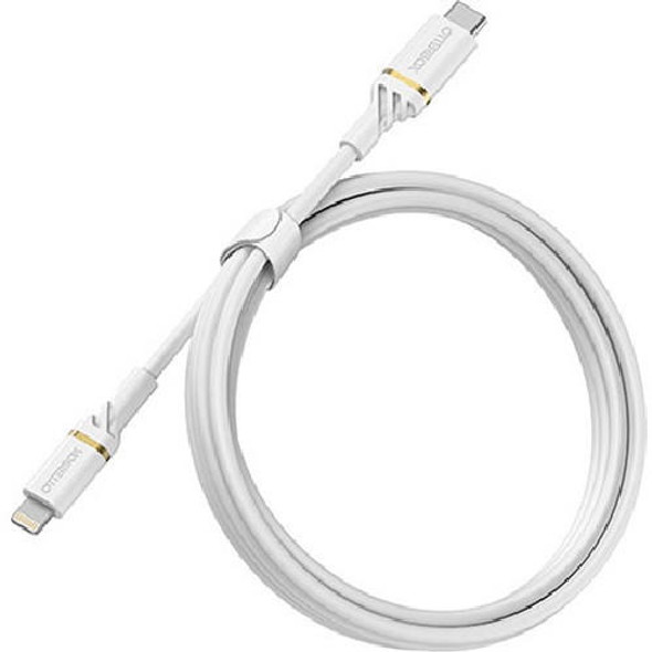 OtterBox-Lightning-to-USB-C-Fast-Charge-Cable-(1M)---White-(78-52552),-3-AMPS-(60W),MFi/USB-PD,3K-Bend/Flex,480Mbps-Transfer,Apple-iPhone/iPad/MacBook-78-52552-Rosman-Australia-1