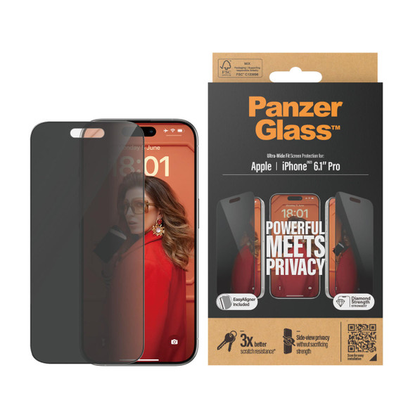 Panzer-Glass-PanzerGlass-Apple-iPhone-15-Pro-(6.1")-Privacy-Screen-Protector-Ultra-Wide-Fit---Clear-(P2810),-Scratch--Shock-Resistant,-Drop-Protection,-2YR-P2810-Rosman-Australia-1