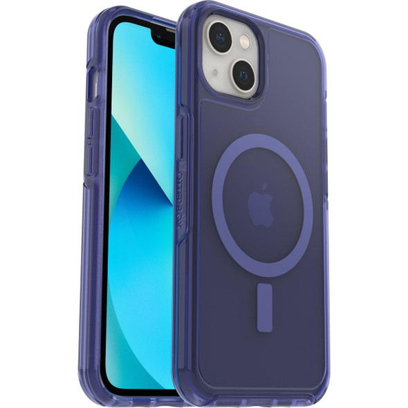 OtterBox-Symmetry+-Clear-MagSafe-Apple-iPhone-13-Case-Feelin-Blue---(77-85645),-Antimicrobial,-DROP+-3X-Military-Standard,-Raised-Edges,-Ultra-Sleek-77-85645-Rosman-Australia-1