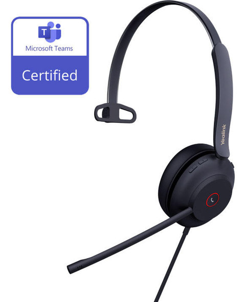 Yealink-UH37-Teams-Certified-USB-Wired-Headset,-Mono,-USB-C-TEAMS-UH37-M-C-Rosman-Australia-1