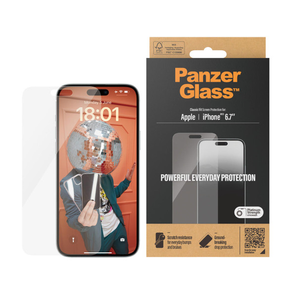 Panzer-Glass-PanzerGlass-Apple-iPhone-15-Pro-Max-(6.7")-Screen-Protector-Classic-Fit---Clear-(2808),-Scratch--Shock-Resistant,-AntiBacterial,-2YR-2808-Rosman-Australia-1