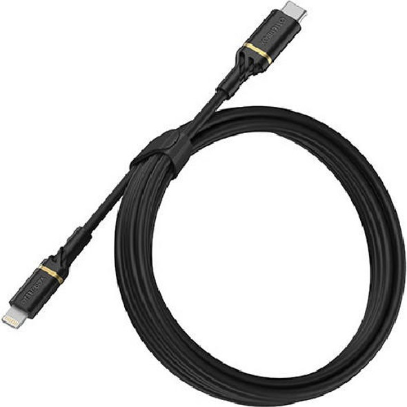 OtterBox-Lightning-to-USB-C-Fast-Charge-Cable-(2M)---Black-(78-52647),-3-AMPS-(60W),MFi/USB-PD,3K-Bend/Flex,480Mbps-Transfer,Apple-iPhone/iPad/MacBook-78-52647-Rosman-Australia-1